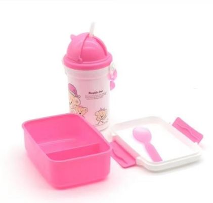 Bequeme 500 ml Strohkessel Plastik-Mittagspaß für Schüler und Kinder