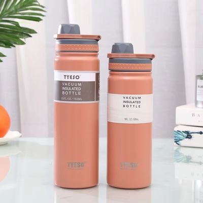 Mehrfachverwendbare Wärmeflasche Umweltschonende, breite Flasche mit doppelter Wand aus Edelstahl