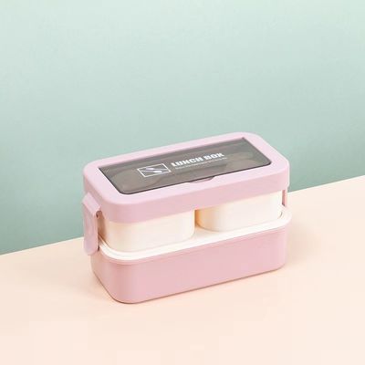 Umweltschonende Vorteile Mehrfachverwendbare tragbare Plastik-Bento-Lunchbox für alle Altersgruppen