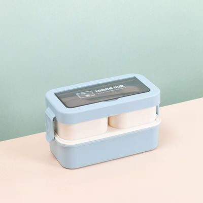 Umweltschonende Vorteile Mehrfachverwendbare tragbare Plastik-Bento-Lunchbox für alle Altersgruppen