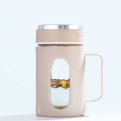 Custom Logo Doppelschichtglasbecher für Kaffee Milch Tee und mehr 500ml Kapazität