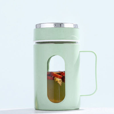 Custom Logo Doppelschichtglasbecher für Kaffee Milch Tee und mehr 500ml Kapazität