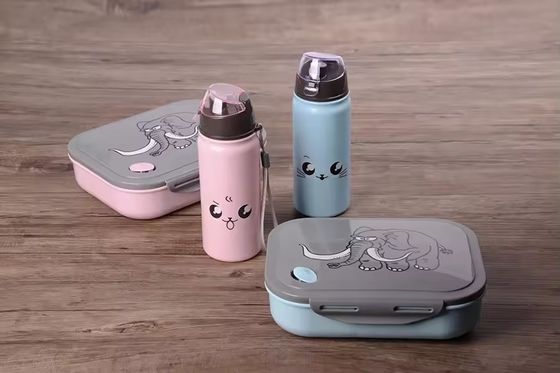 1000 ml 400 ml wiederverwendbares tragbares Kunststofffach Mikrowellen-Lunchbox für Kinder