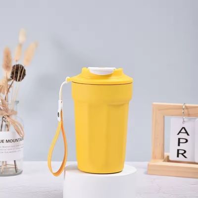 Reisekuppen Edelstahl-Tumbler 420ml Kaffeetasse mit Deckel für heiße und kalte Getränke