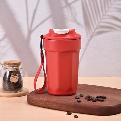 Reisekuppen Edelstahl-Tumbler 420ml Kaffeetasse mit Deckel für heiße und kalte Getränke