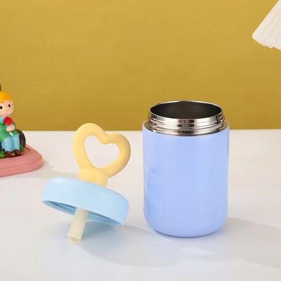 316 Edelstahl Vakuum-Tumbler Kaffeetasse mit Herzgriffe Tragbar und niedlich
