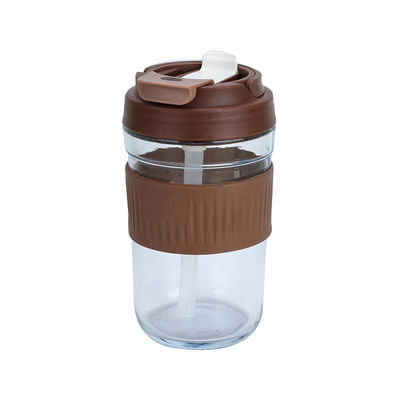 400 ml/550 ml tragbare Kaffeetassen Wiederverwendbare Kaffeetasse mit Deckel und Stroh 2024 Design