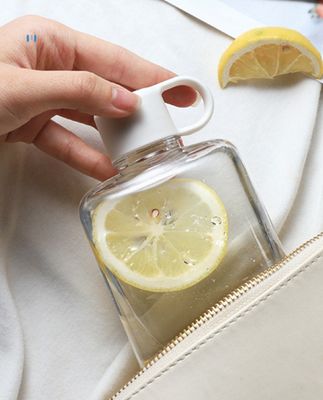 TOUR Portable 360 ml 500 ml klare transparente Wasserflasche mit Seil und Proben