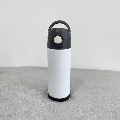 253g Doppelwand-Edelstahl Sublimation Kinder Vakuumthermosflasche mit Strohdeckel