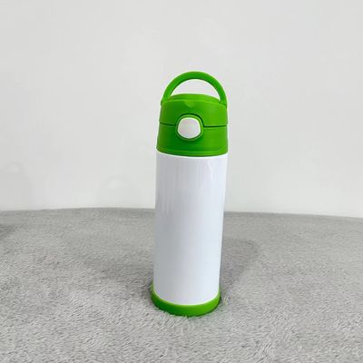 253g Doppelwand-Edelstahl Sublimation Kinder Vakuumthermosflasche mit Strohdeckel