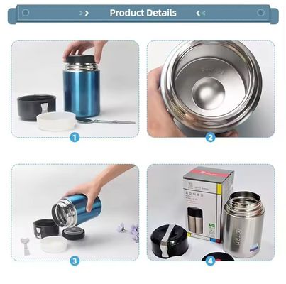 Halten Sie sich bei Ihrem nächsten Campingausflug warm mit unserem 500ml Isolierten Lunchbox Suppenbehälter