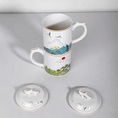 Elegante, benutzerdefinierte Sublimation-Verstärkte, Mutter Geschenk, Reise, Kaffeebecher, wiederverwendbarer Becher mit Handgriff
