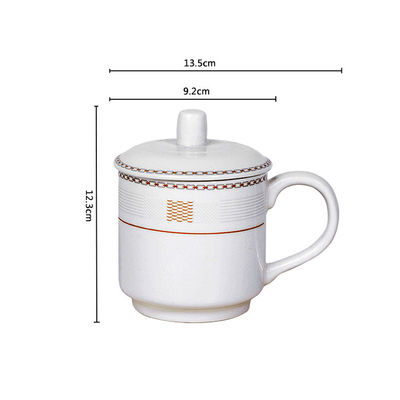 Benutzerdefiniertes Logo akzeptabel einfache weiße handgefertigte Vintage-Kaffeebecher zum Lasergravieren