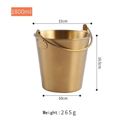 Party Gelegenheit 304 Edelstahl Champagner Eis Eimer Snack Eimer gebratenes Huhn Eimer