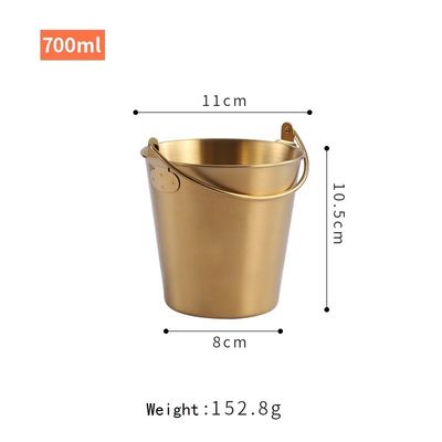 Party Gelegenheit 304 Edelstahl Champagner Eis Eimer Snack Eimer gebratenes Huhn Eimer
