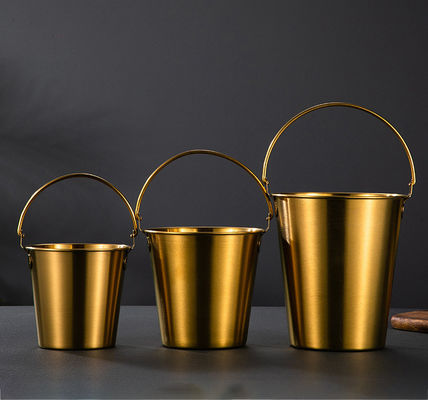 American Style Design 304 Eiskessel aus Edelstahl Bier Champagner Eimer mit Griff