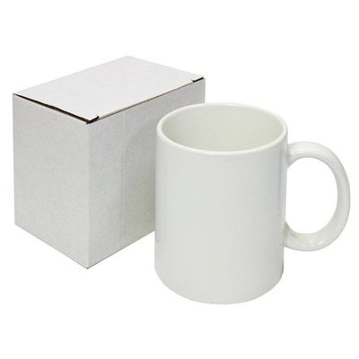 11oz Keramik-Sublimations-Tasche, benutzerdefiniertes Design, nicht umgekehrt, weiß mit Perlenveredelung