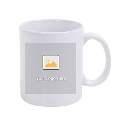 11oz Keramik-Sublimations-Tasche, benutzerdefiniertes Design, nicht umgekehrt, weiß mit Perlenveredelung