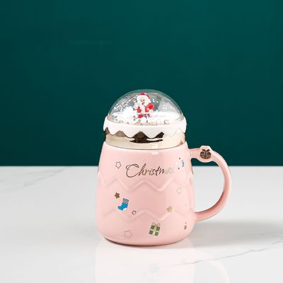 Keramik-Emaille-Tumbler-Set Rote Tasse zum Weihnachtsgeschenk Kaffee Milch Wasser Tasse Funktion