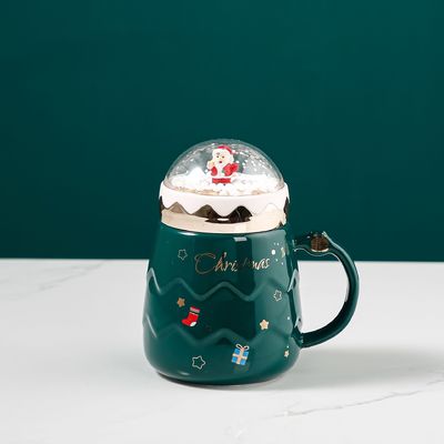 Keramik-Emaille-Tumbler-Set Rote Tasse zum Weihnachtsgeschenk Kaffee Milch Wasser Tasse Funktion
