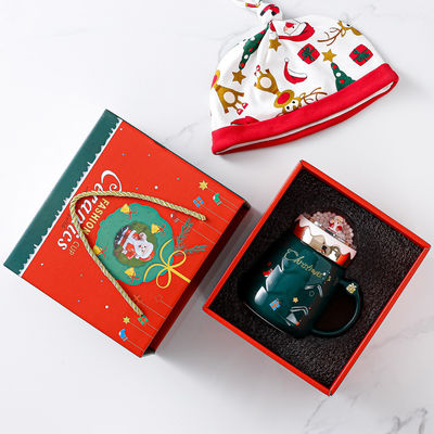 Keramische Weihnachtsbecher mit großer Kapazität für Hausgeschenke