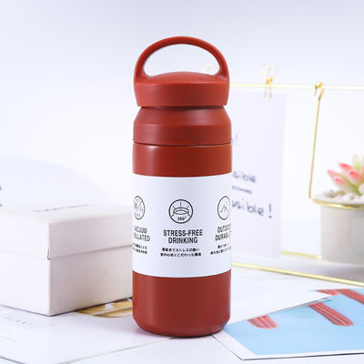 Zurück in die Schule Weiße Stahl Isolierte Becher 500 ml Vakuumflasche Tumbler mit Griff