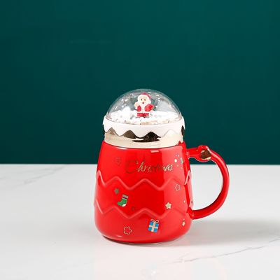 Isolierter Korken- und Spritzsicherungsdeckel Keramikbecher für umweltfreundliche Anpassung in Blau