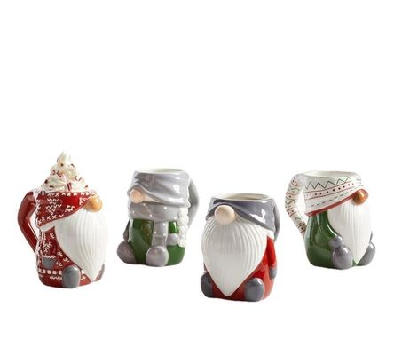 400 ml Keramik Weihnachtsferien Elch Kaffeebecher 3D Weihnachtsmann Rentier Design