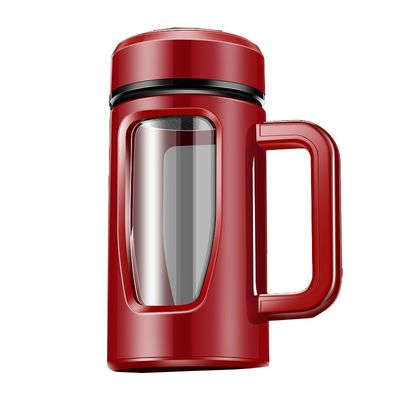 Rutschfeste Handfläche Portable 580ml Glasflasche mit Isolierung und undichtem Design