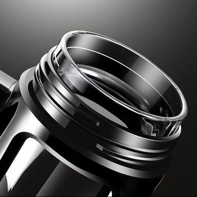 Rutschfeste Handfläche Portable 580ml Glasflasche mit Isolierung und undichtem Design