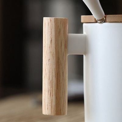 Sublimation Wärmeübertragung 11oz Keramikbecher mit Holzgriff