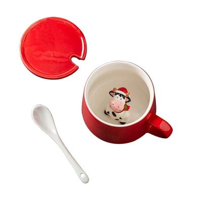 Weihnachtsferien-Design Porzellan-Wasserflasche Ideal für Kaffee-Tee oder heiße Getränke