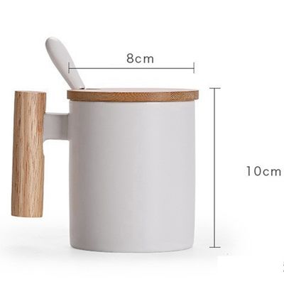 Nachhaltige Keramik-Tasse mit Deckel und individuellem Logo für Tee-Liebhaber in 0,5 kg Größe