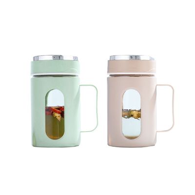 Leckdichte Glas-Wasserflasche mit Griff Büro Custom Logo Design Style Classic