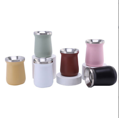 Büromug für Männer mit Stroh Custom Logo Becher Tropfenbeständige Edelstahl Wasserflasche 12oz Kapazität