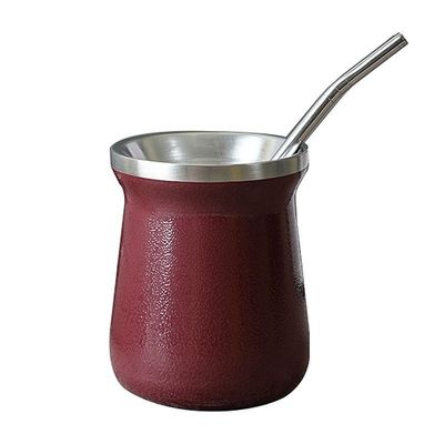 Büromug für Männer mit Stroh Custom Logo Becher Tropfenbeständige Edelstahl Wasserflasche 12oz Kapazität