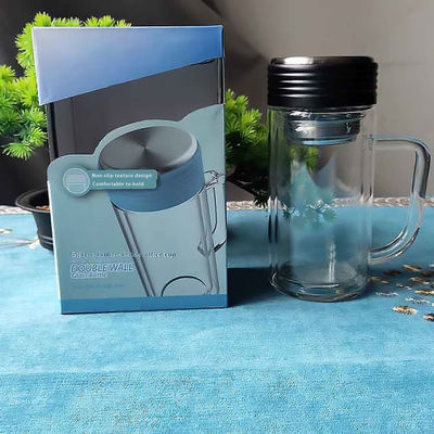 Büro-Must-Have-Hoch-Borosilikat-Glasbecher mit Filter Produktmodell HBL-400B-46