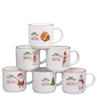 Keramik Weihnachts Kaffeebecher Funky Suchen Sie nach einem wunderbaren Geschenk für den Haushalt 14 Unzen Kapazität