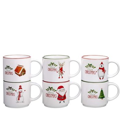 Keramik Weihnachts Kaffeebecher Funky Suchen Sie nach einem wunderbaren Geschenk für den Haushalt 14 Unzen Kapazität