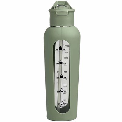 700 ml/1000 ml Kapazität Motivationsflasche mit Stroh und Schutzhülle