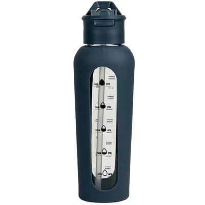 700 ml/1000 ml Kapazität Motivationsflasche mit Stroh und Schutzhülle