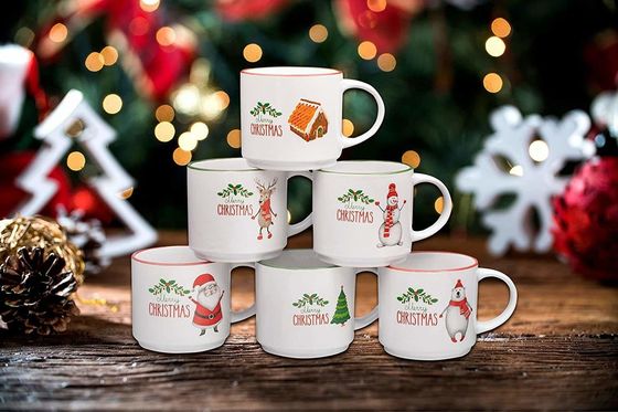 Keramik Weihnachts Kaffeebecher Funky Suchen Sie nach einem wunderbaren Geschenk für den Haushalt 14 Unzen Kapazität