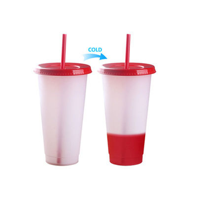 Leckdichte 16oz 24oz BPA-freie Kaffeetassen Kaltwasserflasche mit Deckel und Stroh