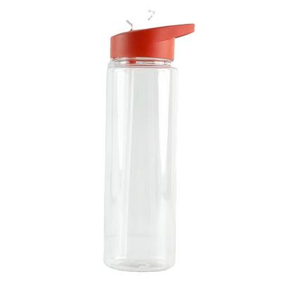25 oz Tritan Plastikbecher umweltfreundlich, tragbar, farbenfroh, BPA-frei, klar, Sport-Shaker-Flasche mit Rollover-Strauben