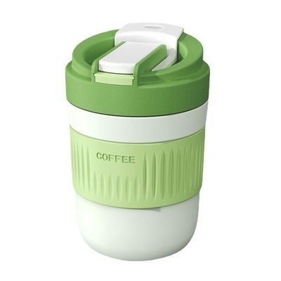 Multifunktionales Lecksicher Glasglas Kaffeetasse mit Strohunterstützung Probe
