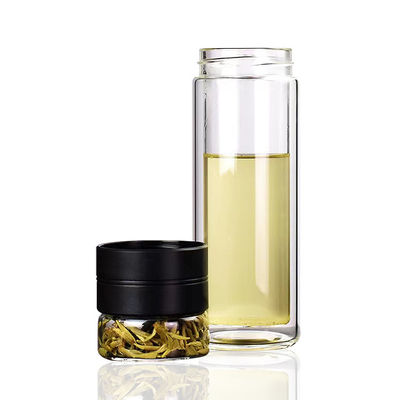Klassische Sublimationsflasche aus transparenten Glas mit Filter 300 ml Kapazität