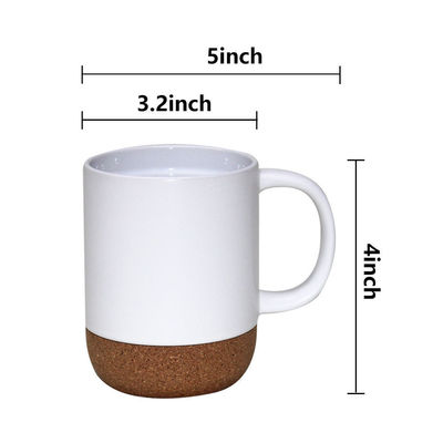 Keramische Kaffeehügel mit isolierter Holzkorkbasis mit Nordic Matte Black Design