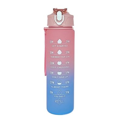 30 oz Custom Logo PC Plastik-Wasserbecher BPA-frei Sportstrohhalme Shaker Flasche mit Deckel