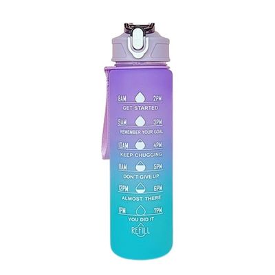 30 oz Custom Logo PC Plastik-Wasserbecher BPA-frei Sportstrohhalme Shaker Flasche mit Deckel