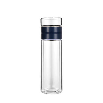 Glasgetränke für Männer Doppelwand-Wasserflasche für wiederverwendbares und kristallklares Trinken